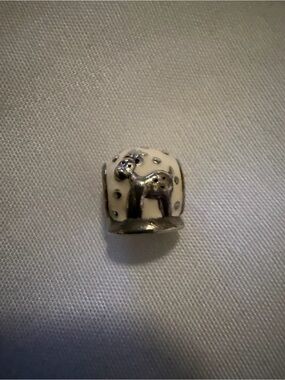 Pandora Sterling Silver White Enamel Reindeer Charm